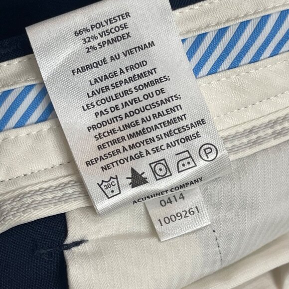 FootJoy Golf Pants Men's Size 42 X 32 Navy Straight Leg Pockets Business Casual - Picture 6 of 12